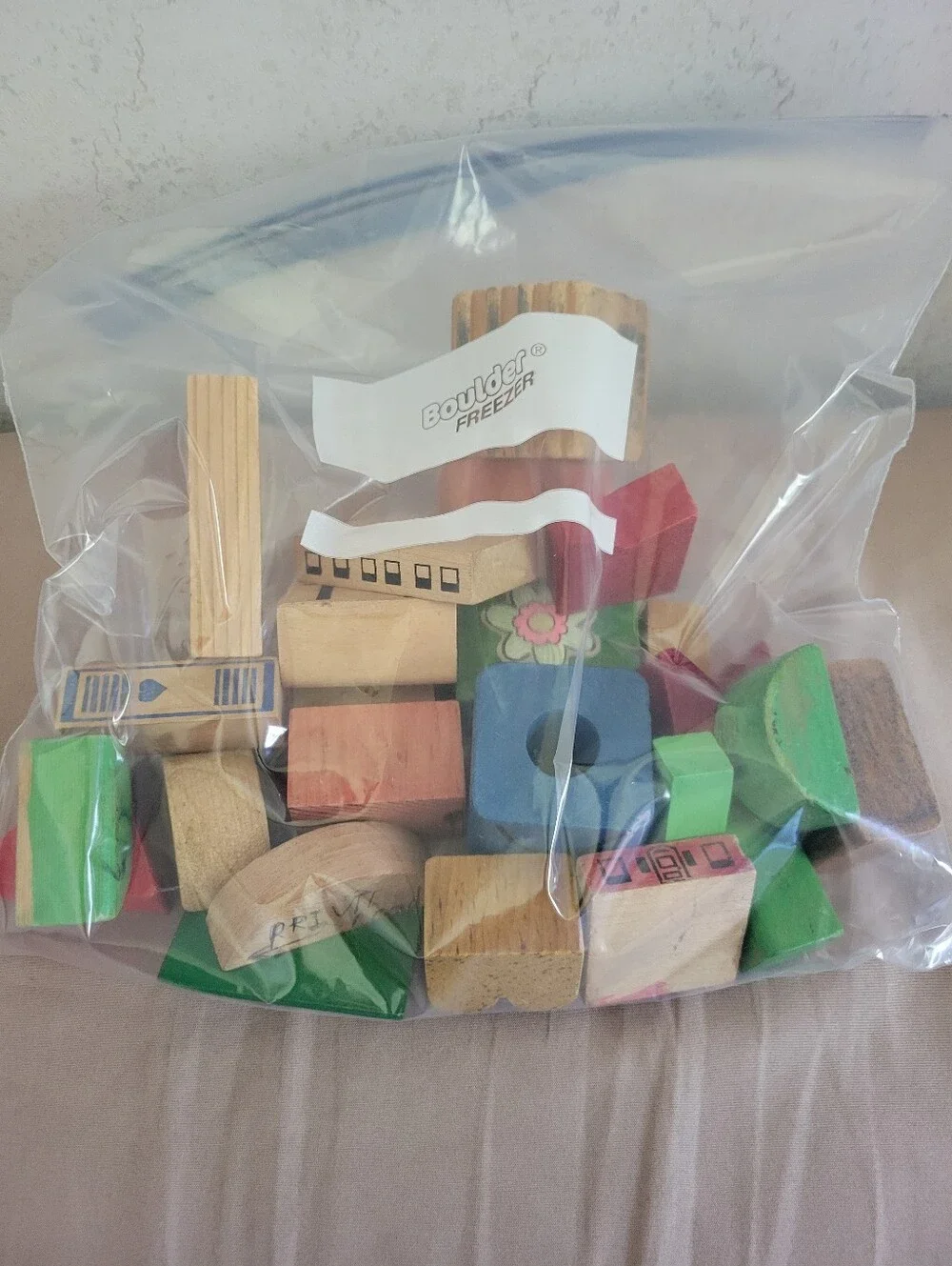 Wooden Building Blocks Set - Multicolor
